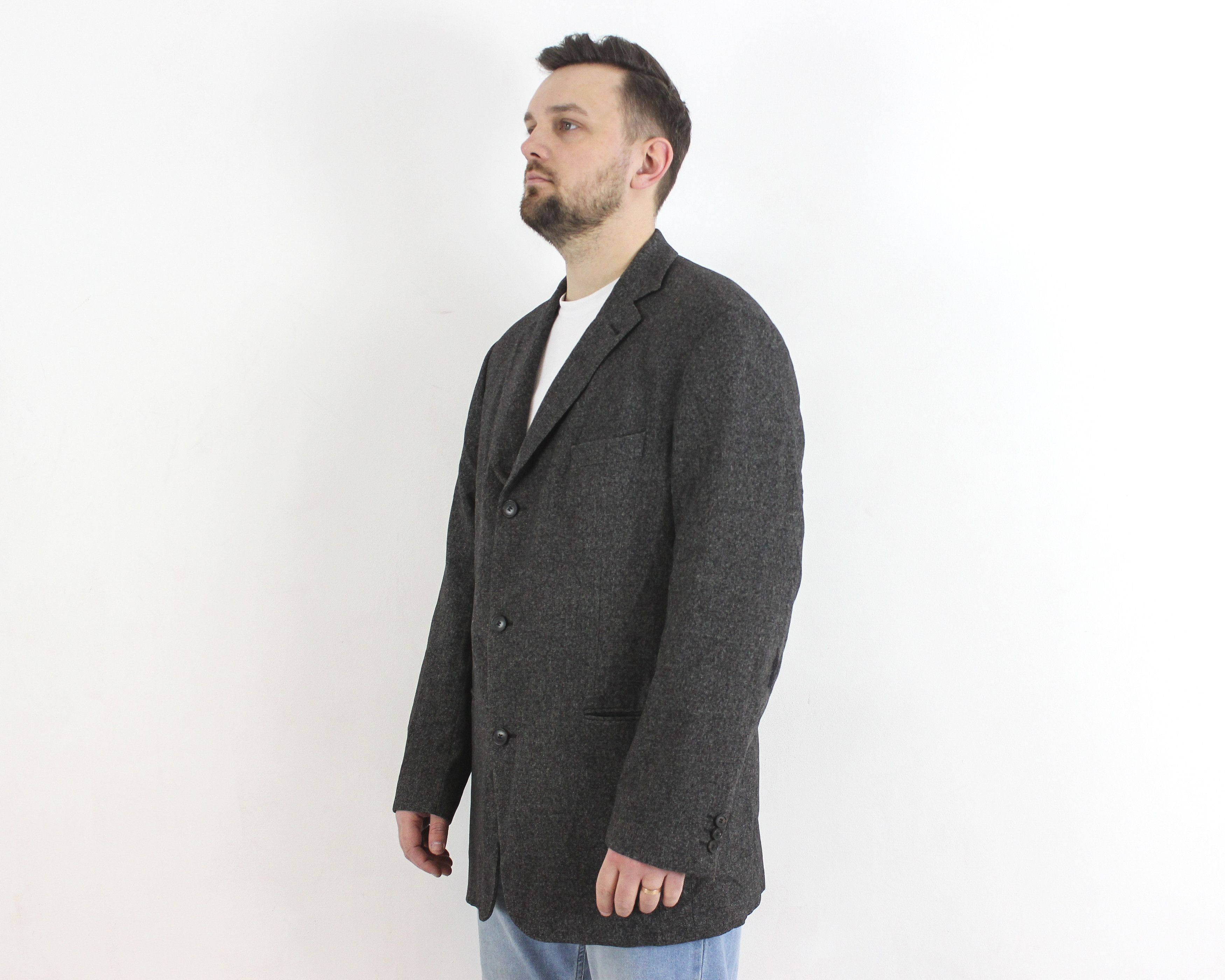 Hugo Boss Mars Blazer UK 46 US Suit Wool Jacket EU 56 Sport Coat 2XL Size 46R - 2 Thumbnail