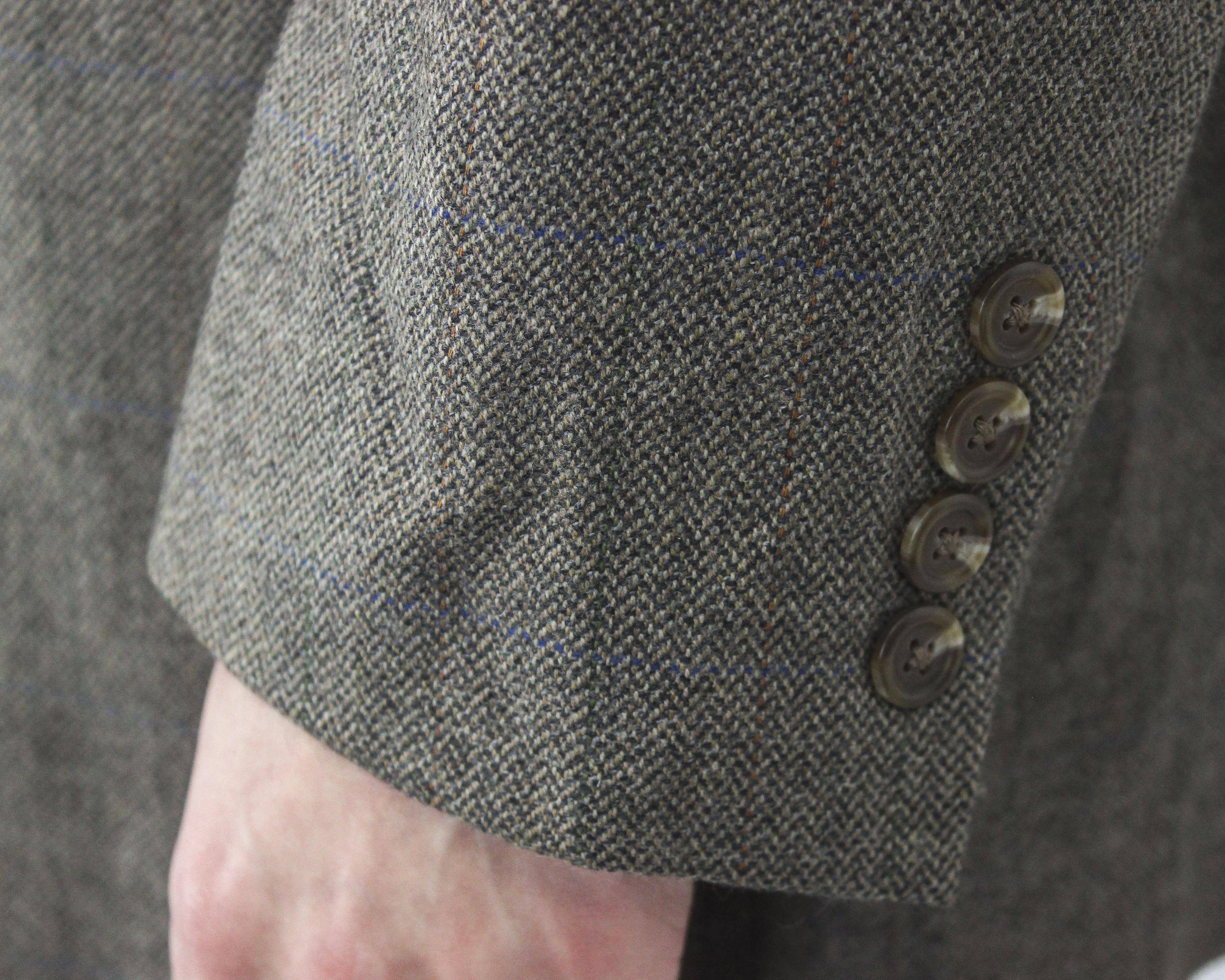 RRL Ralph Lauren Blazer Herringbone Jacket US 44 Check Lambswool Suit Coat XL Size 44R - 6 Thumbnail