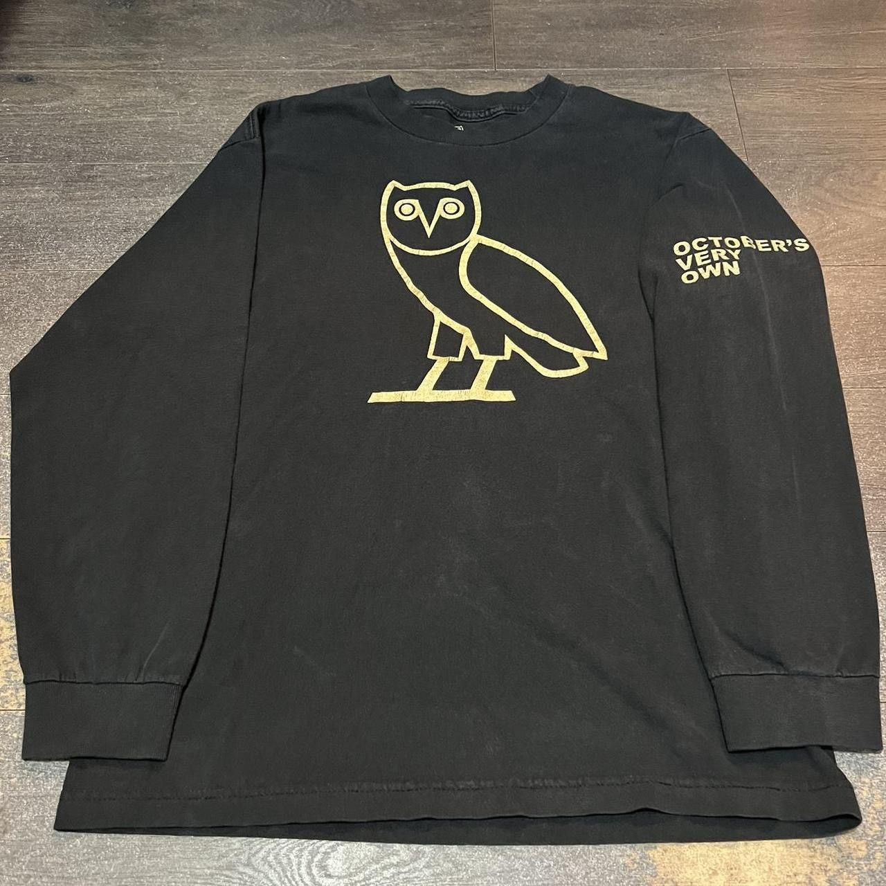 Octobers Very Own classic original tag ovo owl long sleeve t
