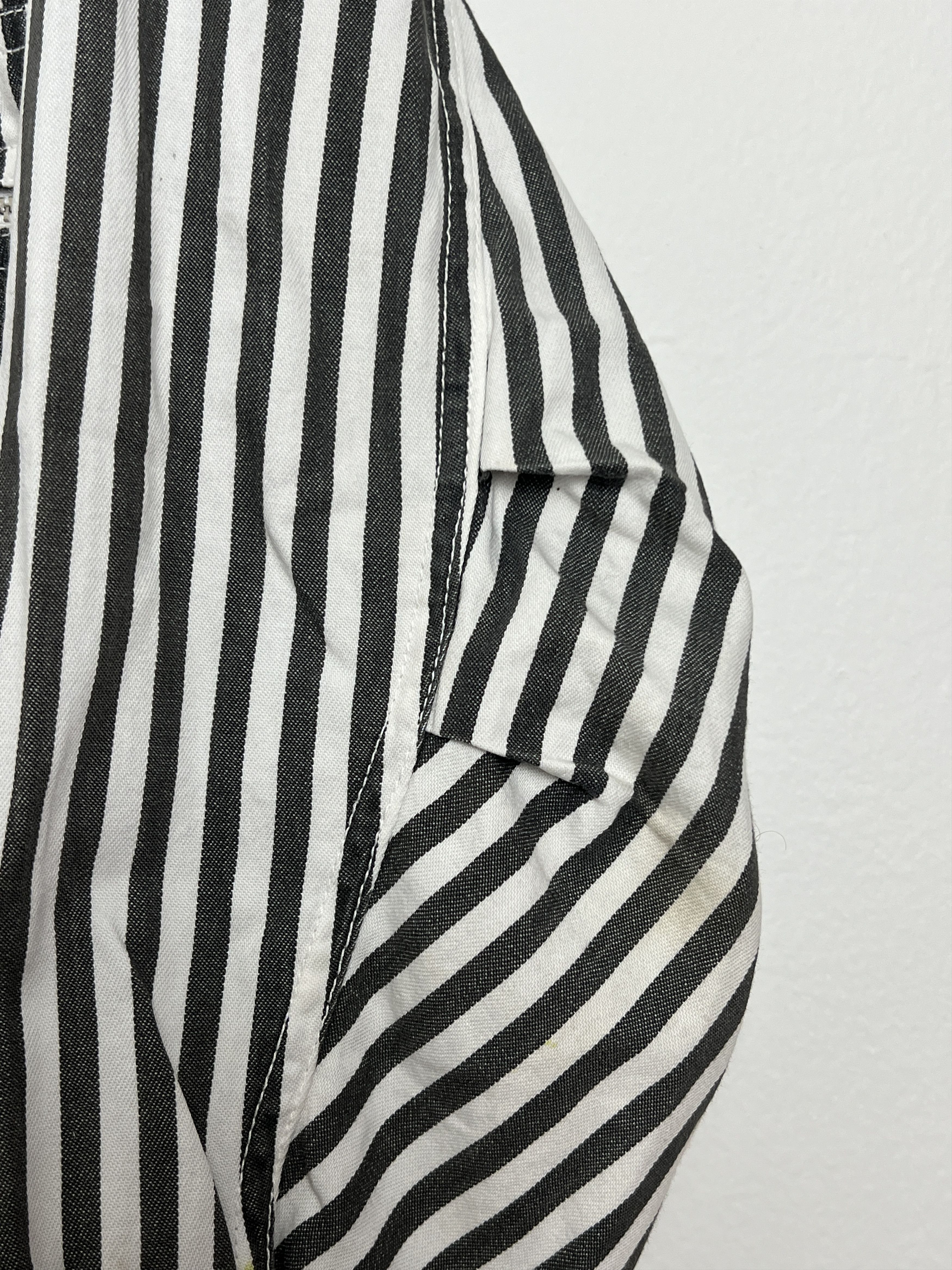 Issey Miyake Rare Sport Stripe Cotton MA-1 Bomber Size US M / EU 48-50 / 2 - 9 Thumbnail