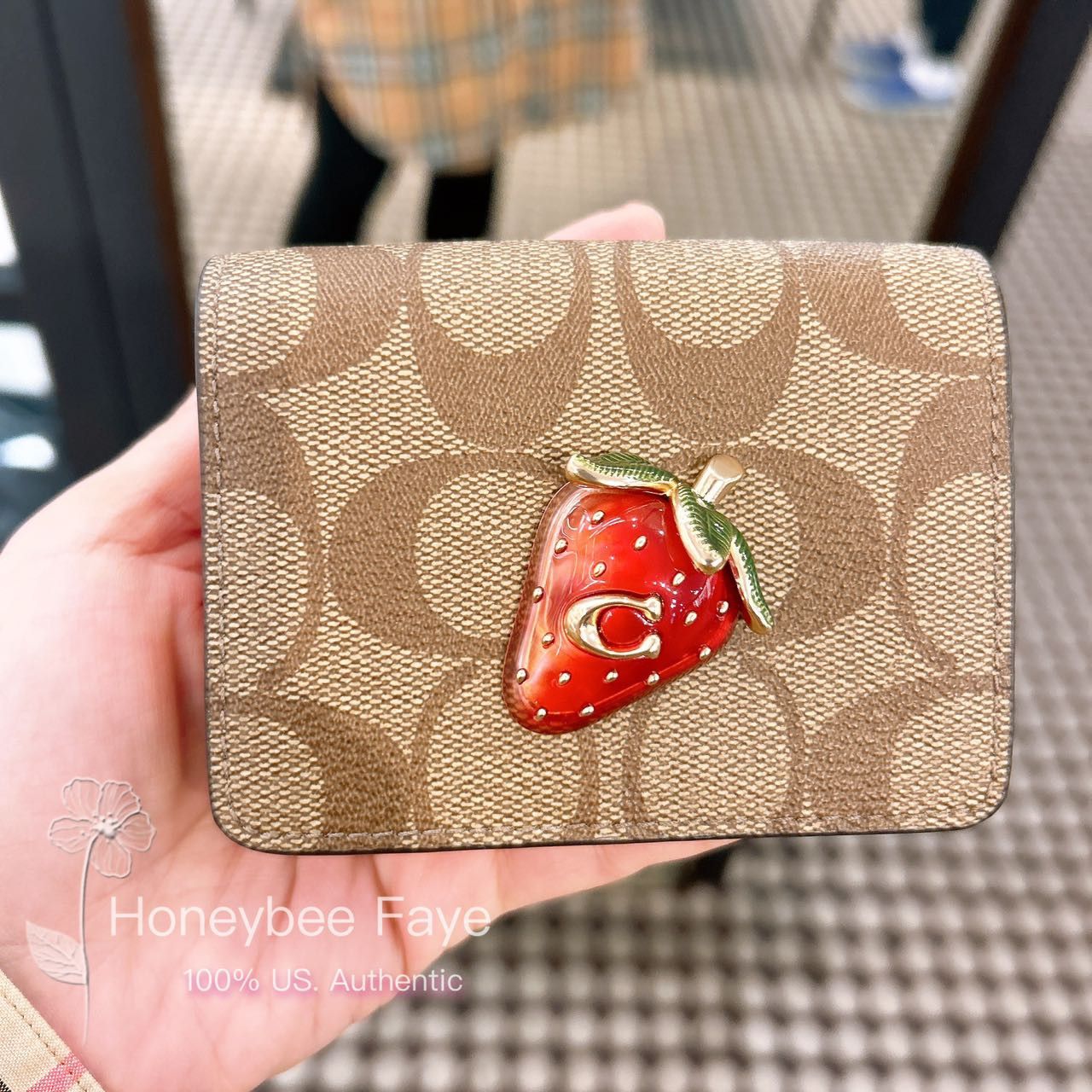 Gucci, Bags, Nwt Authentic Gucci Strawberry Mini Wallet