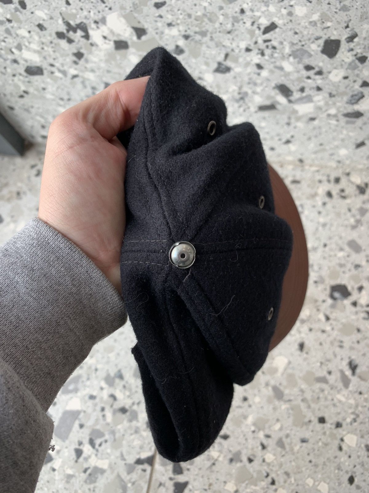 Nike × Vintage Vintage 90s Nike Athletics Wool Cap Size ONE SIZE - 10 Thumbnail