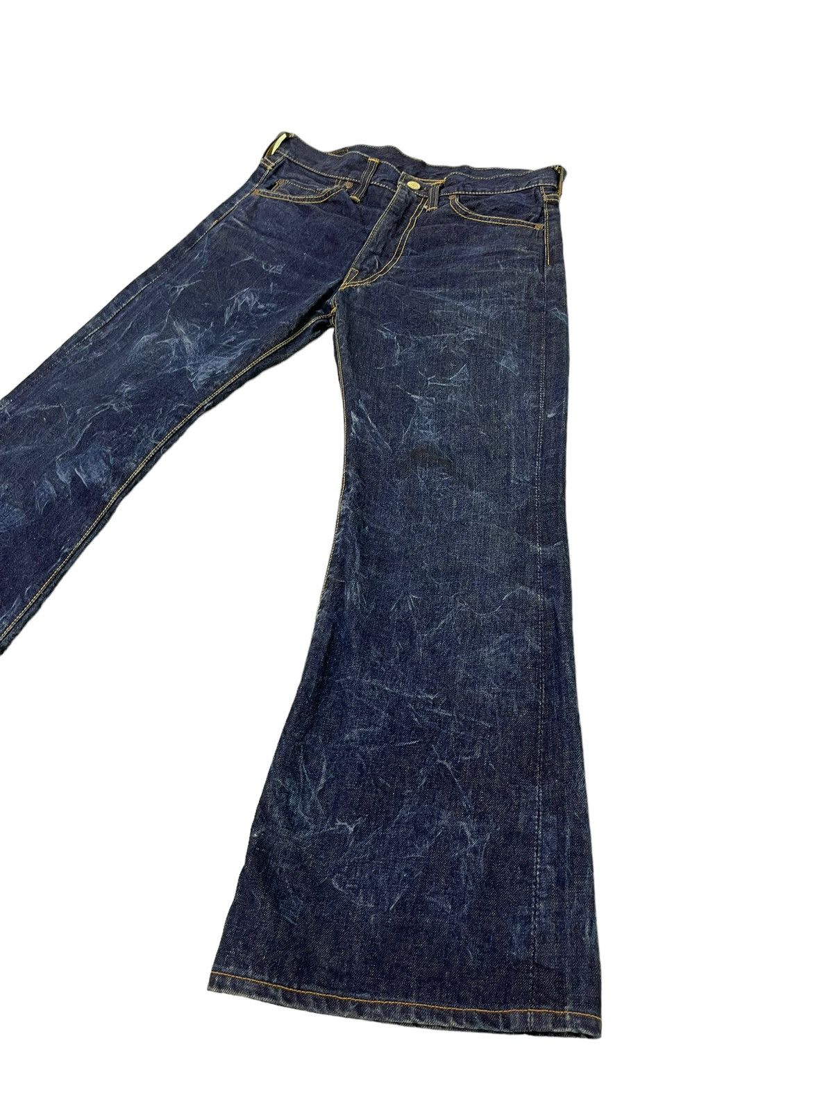 Vintage Flare Jeans Vtg 70s Bigstone USA Denim Bell Bottom 9🟦 Size US 30 / EU 46 - 3 Thumbnail