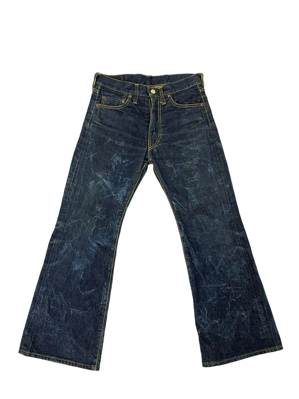 Vintage Flare Jeans Vtg 70s Bigstone USA Denim Bell Bottom 9🟦 Size US 30 / EU 46 - 2 Thumbnail