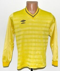 UMBRO VINTAGE 1980'S YELLOW SHIRT JERSEY S LONG