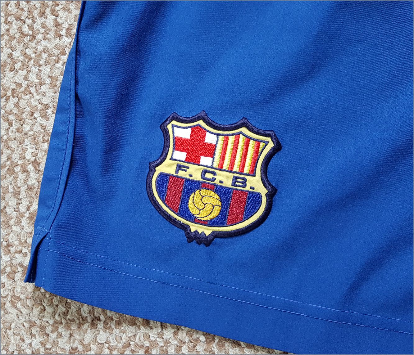Nike Vintage Barcelona FC Nike Team Soccer Football Shorts Kit Size US 32 / EU 48 - 3 Thumbnail