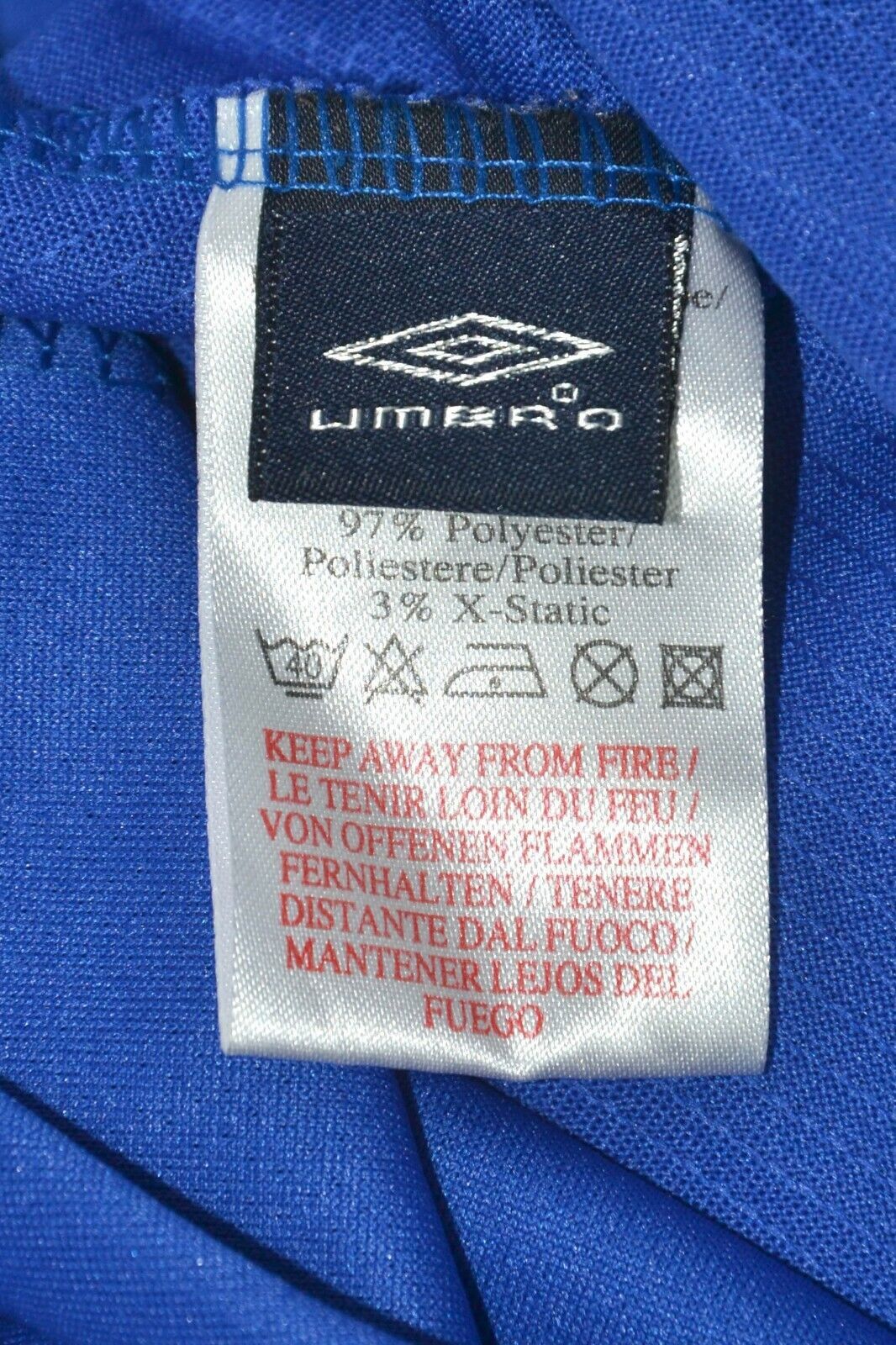CHELSEA 2005/2006 FOOTBALL JERSEY UMBRO #18 BRIDGE SIZE L