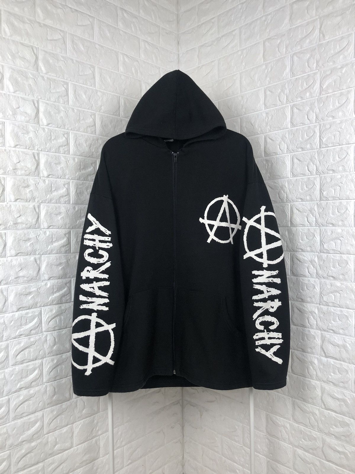 Band Tees × Vintage Vintage Anarchy Metal Hoodie Size : XL Size US XL / EU 56 / 4 - 2 Thumbnail
