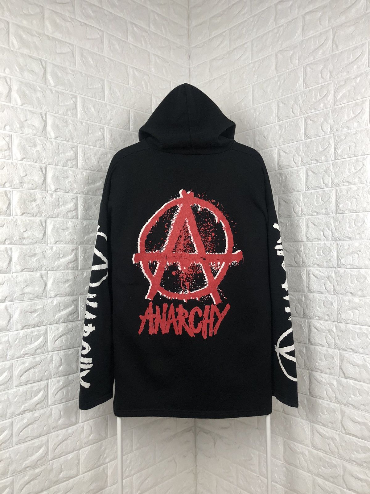 Band Tees × Vintage Vintage Anarchy Metal Hoodie Size : XL Size US XL / EU 56 / 4 - 1 Thumbnail