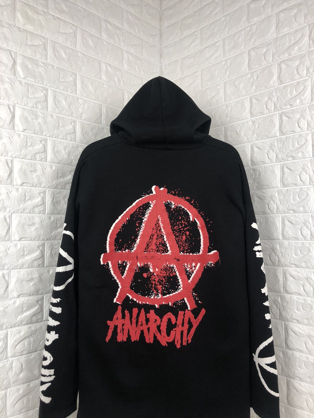 Band Tees × Vintage Vintage Anarchy Metal Hoodie Size : XL Size US XL / EU 56 / 4 - 3 Thumbnail