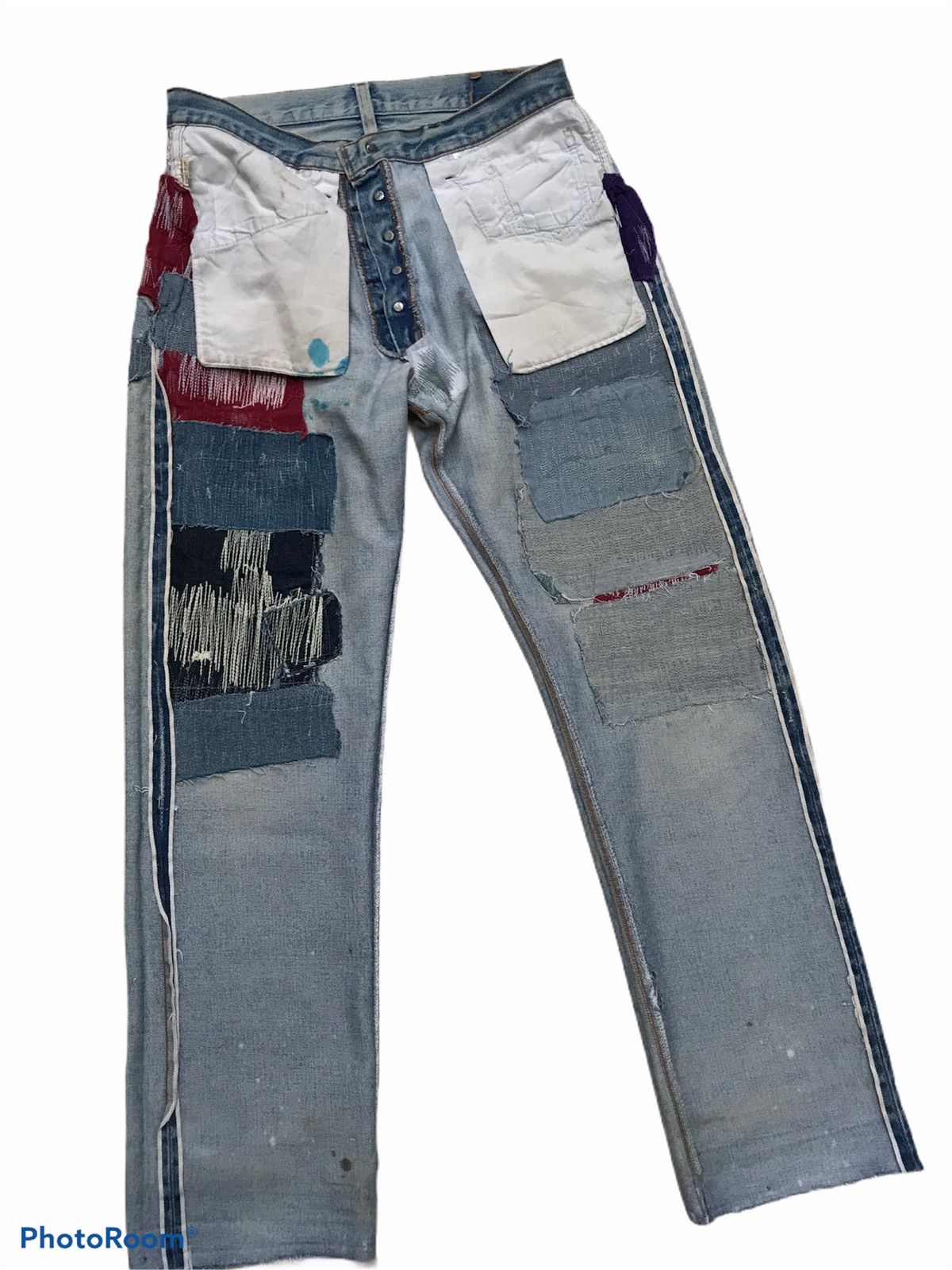 Levi's Vintage Clothing × Vintage Vintage Levi's Selvedge Distressed Size US 32 / EU 48 - 12 Thumbnail
