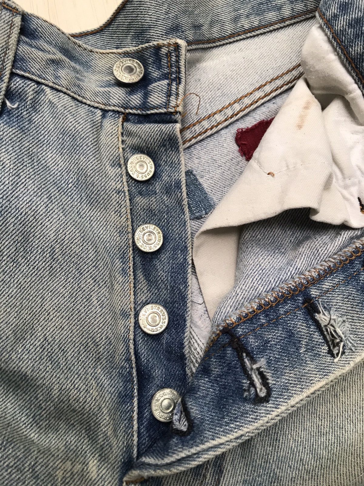 Levi's Vintage Clothing × Vintage Vintage Levi's Selvedge Distressed Size US 32 / EU 48 - 16 Thumbnail