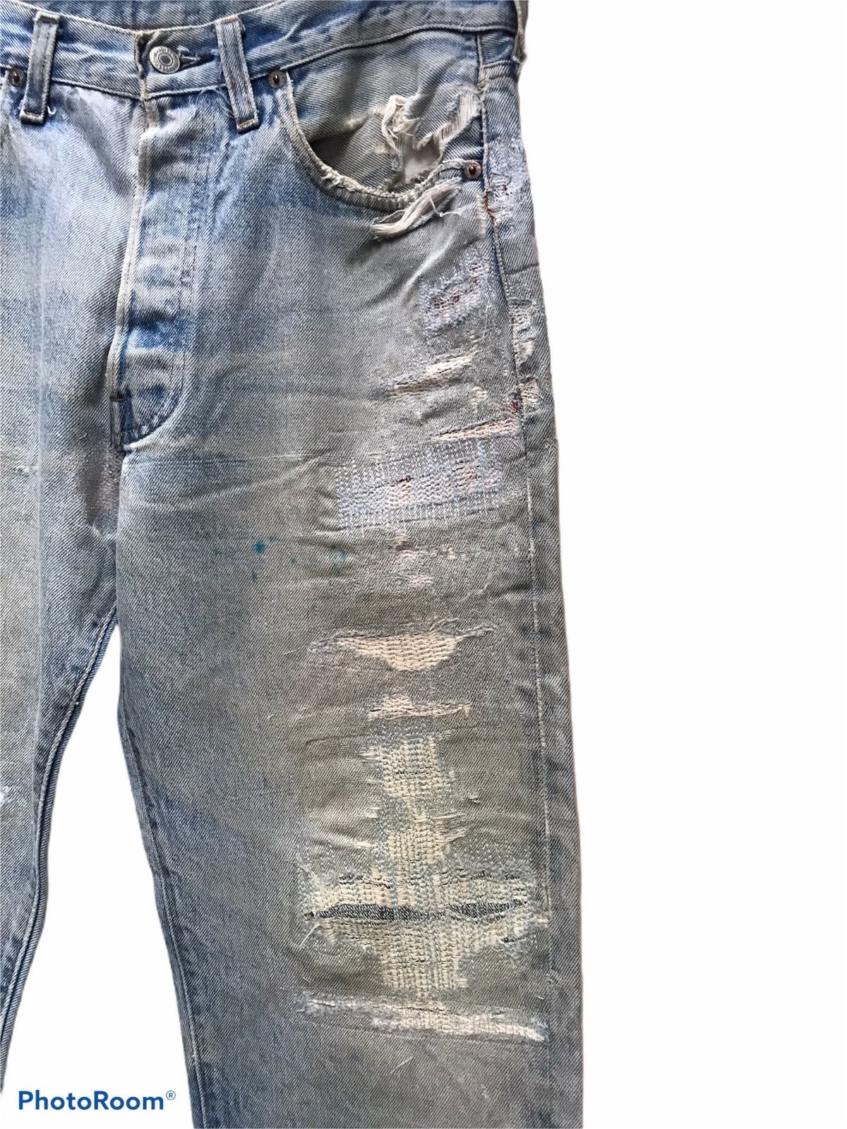 Levi's Vintage Clothing × Vintage Vintage Levi's Selvedge Distressed Size US 32 / EU 48 - 8 Thumbnail