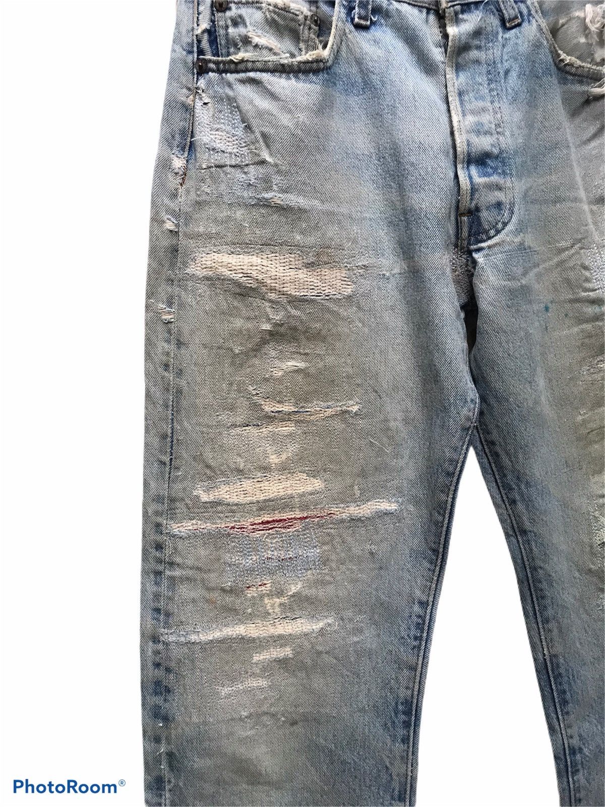 Levi's Vintage Clothing × Vintage Vintage Levi's Selvedge Distressed Size US 32 / EU 48 - 7 Thumbnail