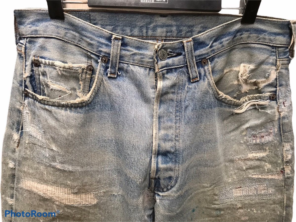 Levi's Vintage Clothing × Vintage Vintage Levi's Selvedge Distressed Size US 32 / EU 48 - 3 Thumbnail