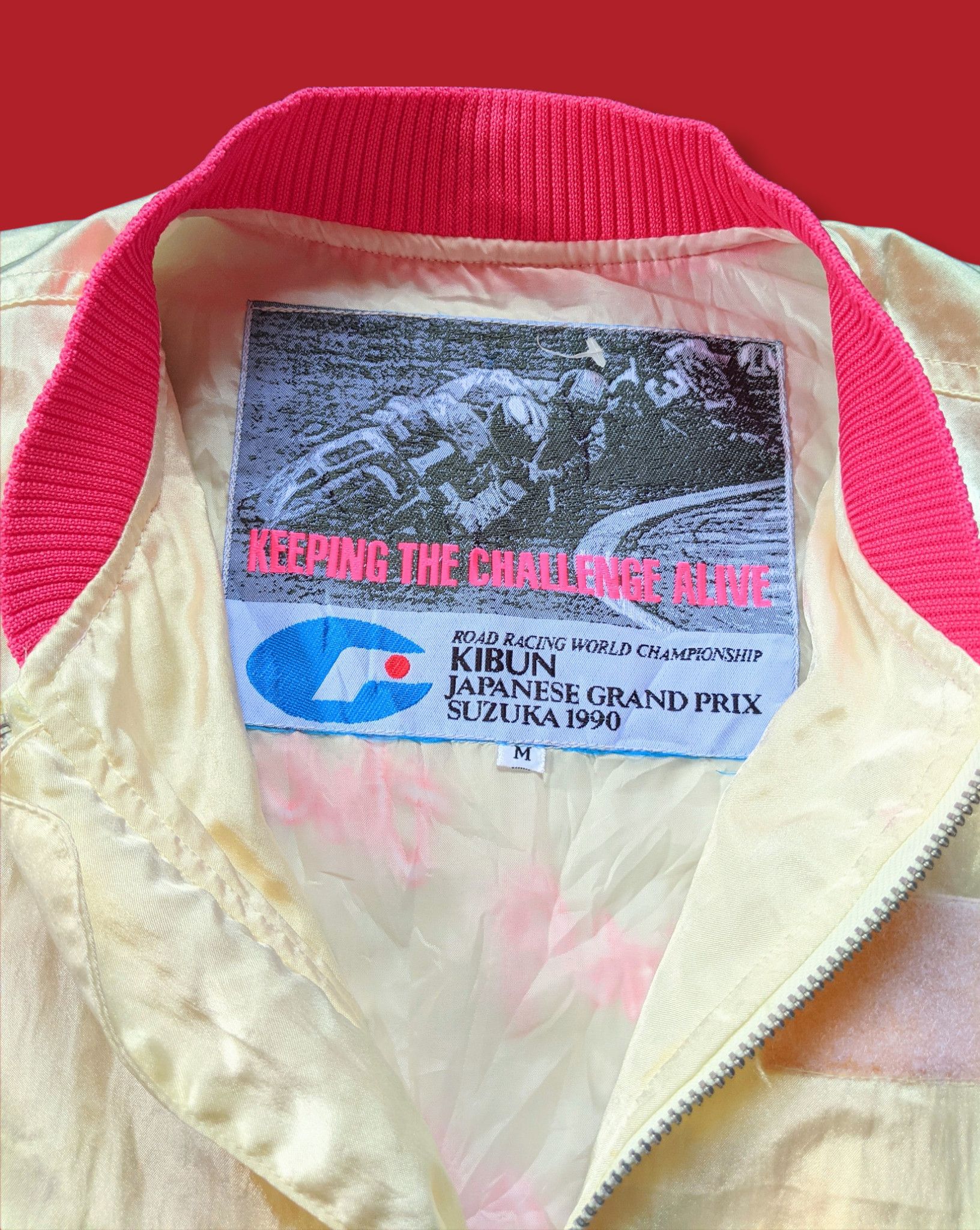 Japanese Brand × Vintage Vintage 1990 FIM Japan Motorcycles GP Racing Bomber Size US M / EU 48-50 / 2 - 7 Thumbnail