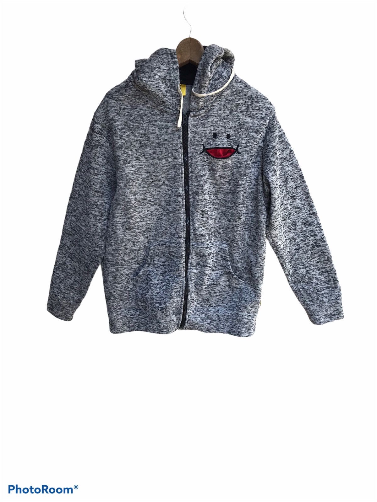 Japanese Brand × Vintage Vintage Up Smile Sweatshirt Zipper Hoodie Size US L / EU 52-54 / 3 - 1 Thumbnail