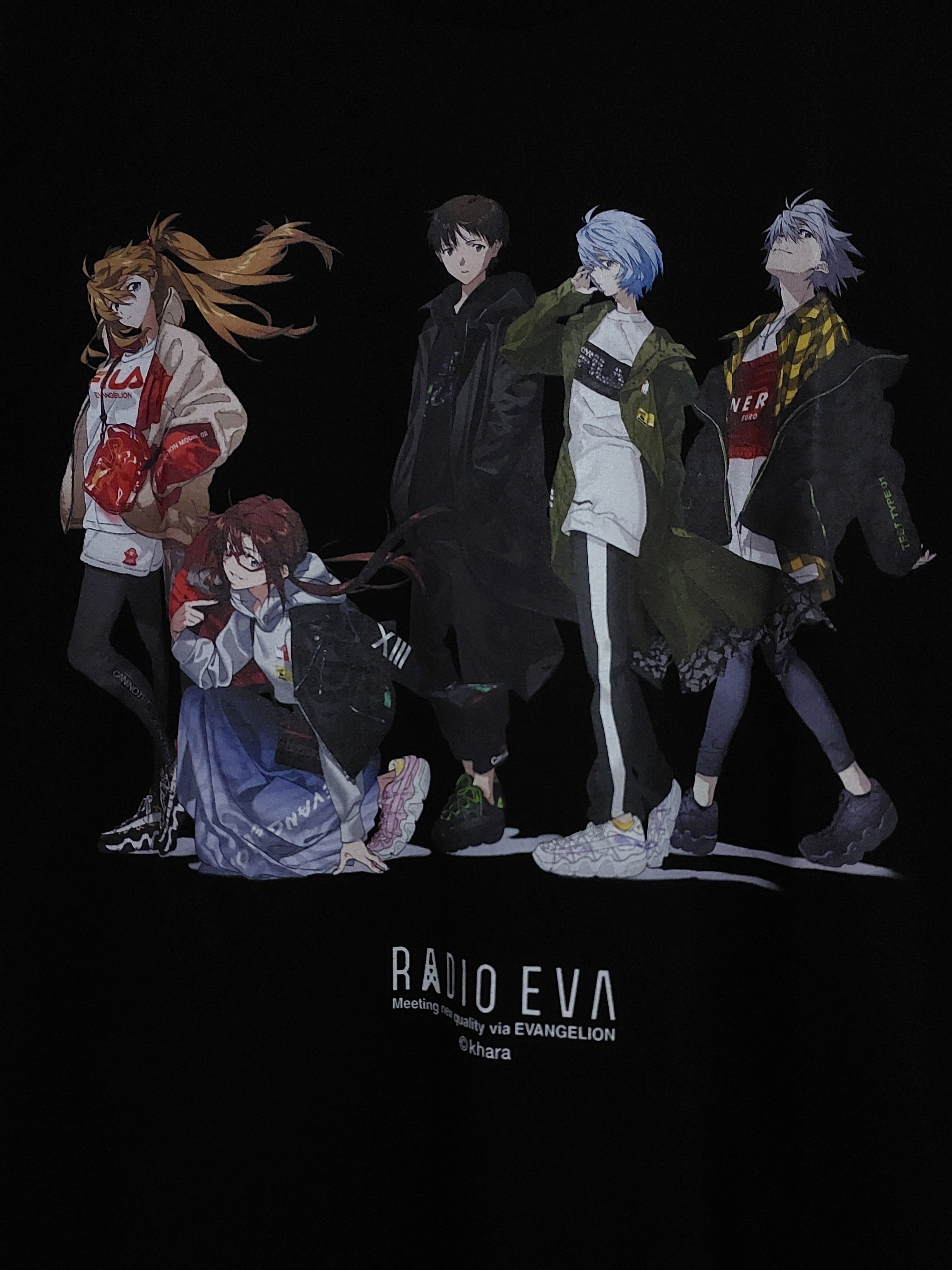 Anime EVANGELION ANIME RADIO EVA ILLUSTRATION T-SHIRT Size US XL / EU 56 / 4 - 13 Thumbnail