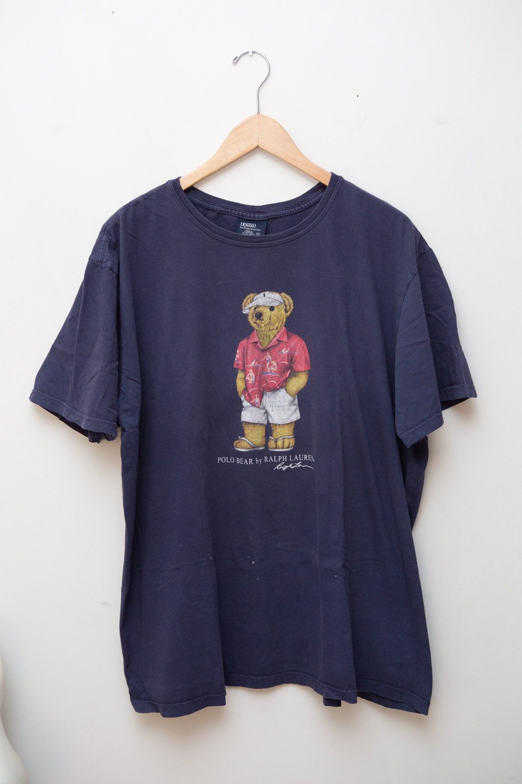 Vintage Ralph Lauren red bear baby tee