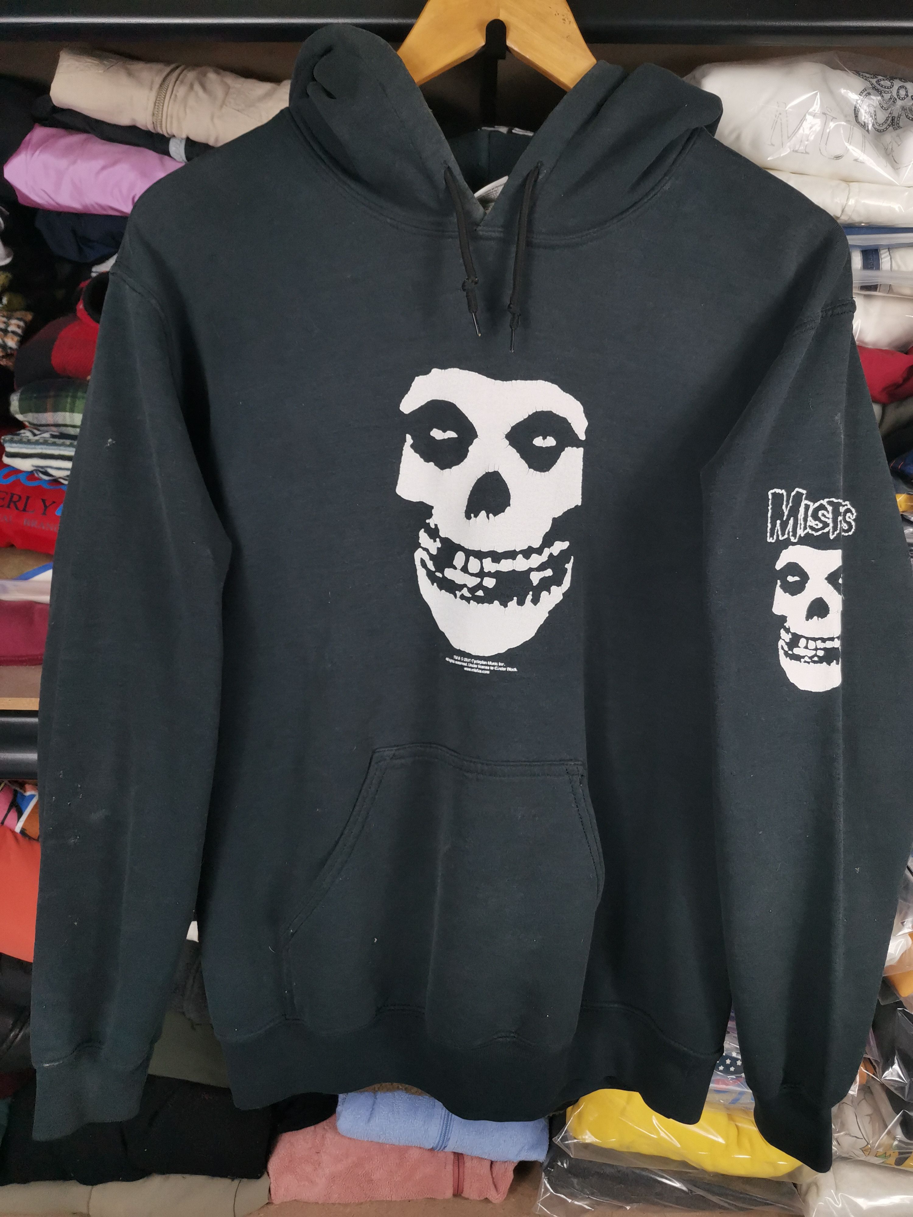 image of Band Tees x Misfits Vintage 2001 Misfits Hoodie in Black, Men's (Size Small)