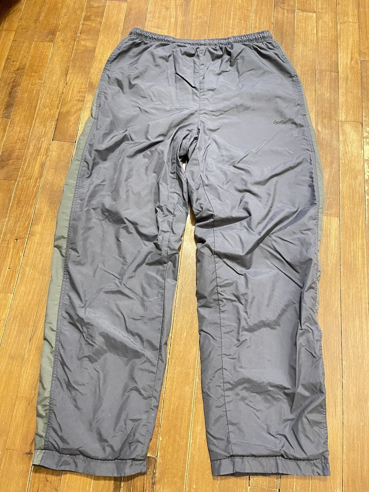 Nike × Vintage Vintage Y2K Nike Drill Lined Nylon Joggers Gorpcore Size US 31 - 2 Thumbnail