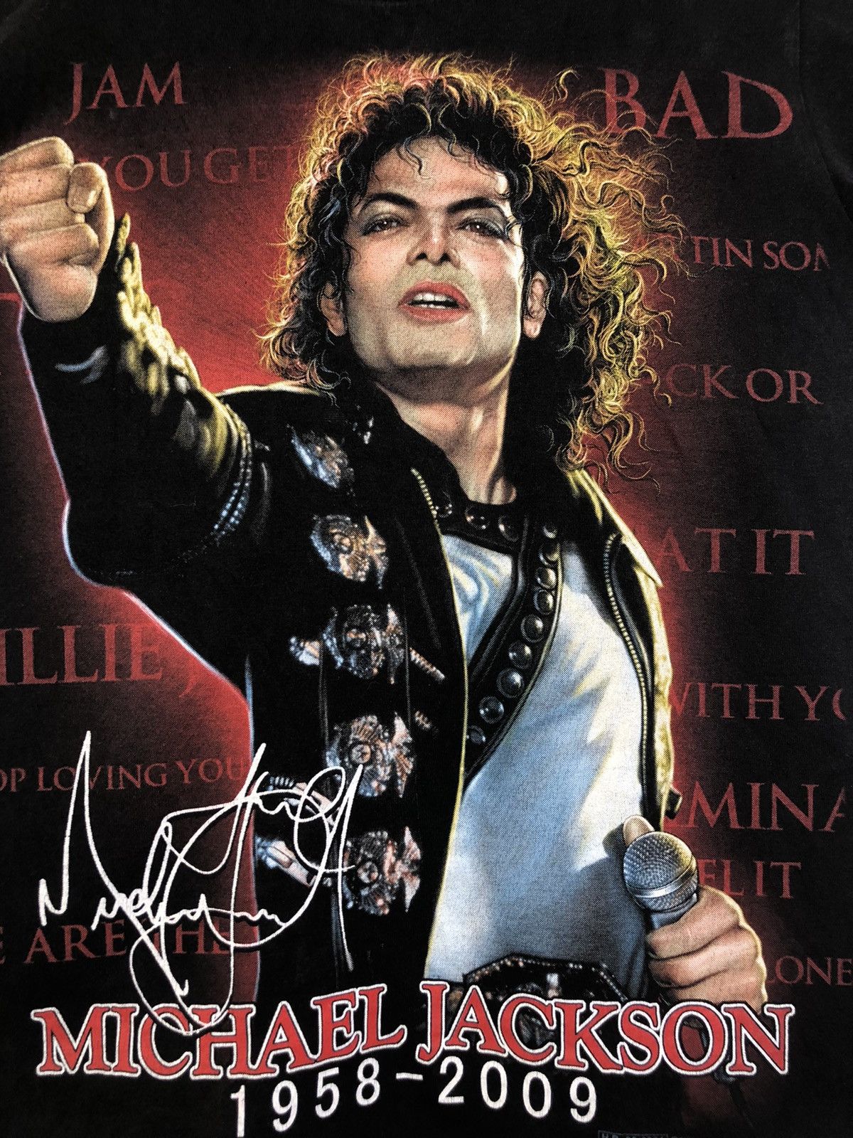 Band Tees × Michael Jackson × Vintage Michael Jackson Memorial Rap Tee Size US S / EU 44-46 / 1 - 6 Thumbnail