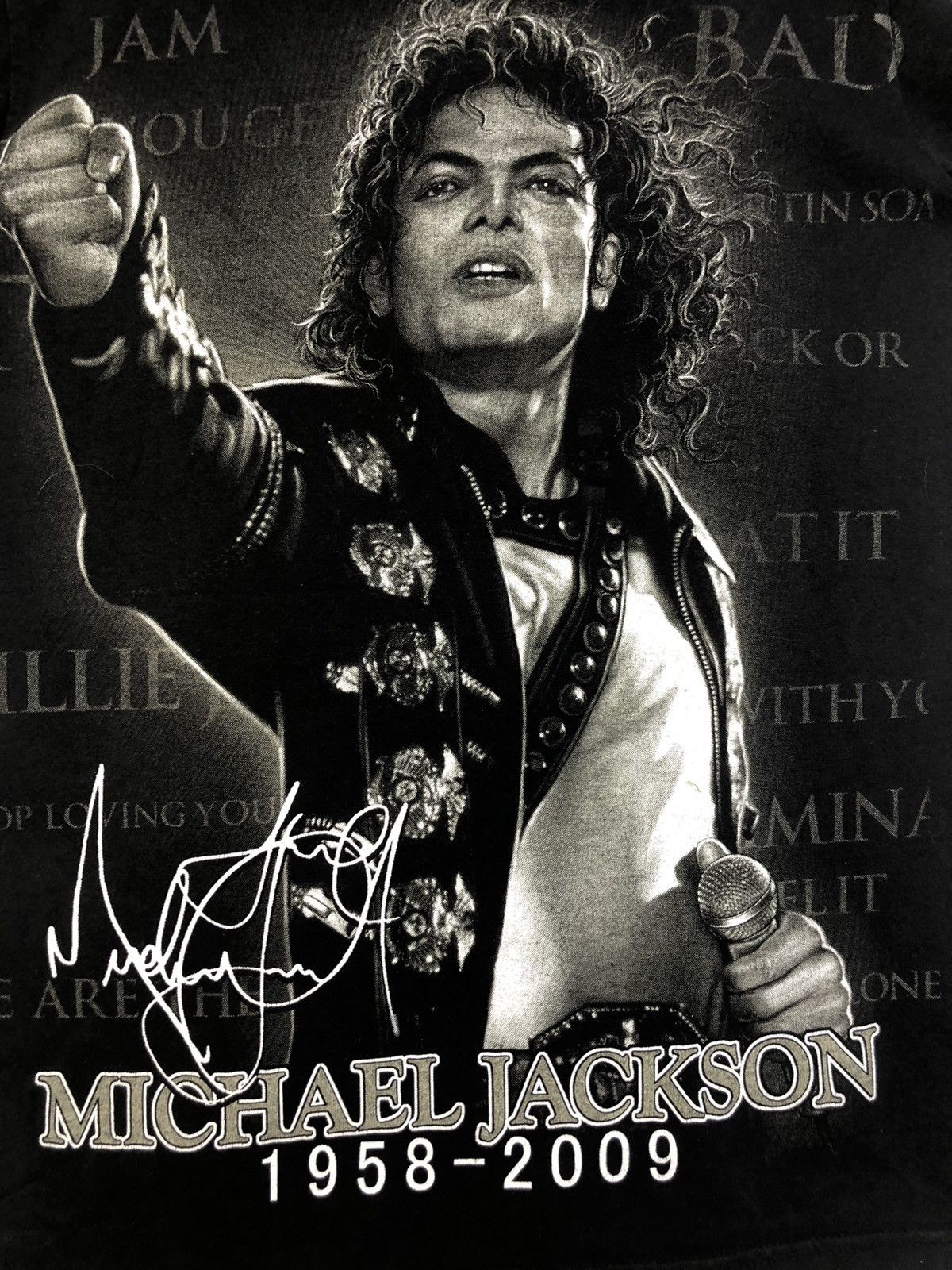 Band Tees × Michael Jackson × Vintage Michael Jackson Memorial Rap Tee Size US S / EU 44-46 / 1 - 12 Thumbnail