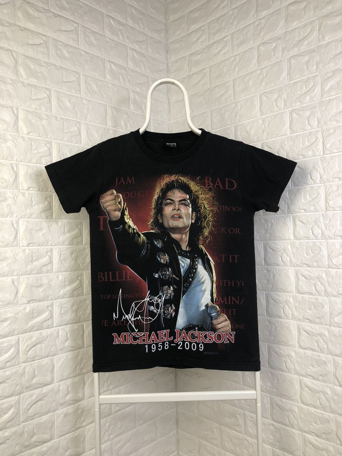 Band Tees × Michael Jackson × Vintage Michael Jackson Memorial Rap Tee Size US S / EU 44-46 / 1 - 1 Thumbnail
