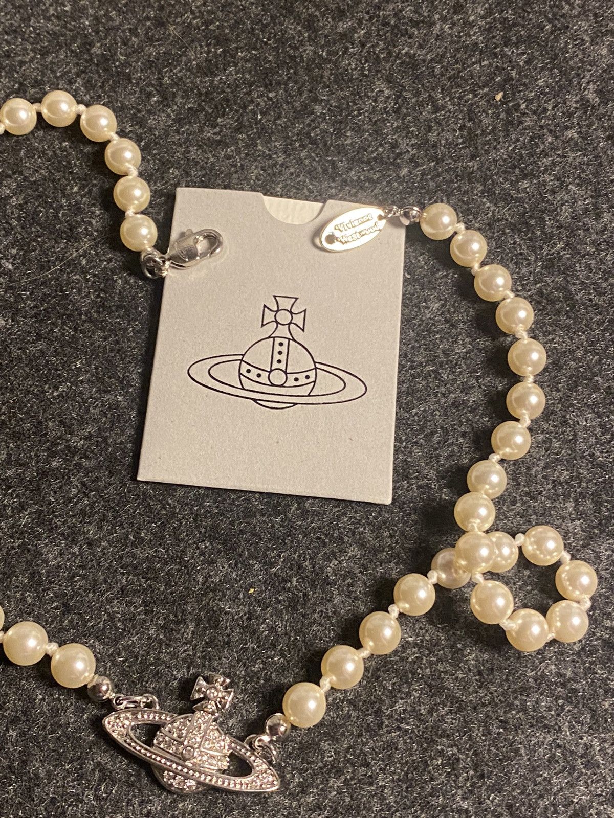 Vivienne Westwood Vivienne Westwood Silver Pearls very Rare Limited Necklace Size ONE SIZE - 4 Thumbnail