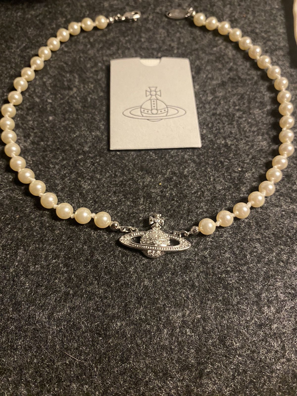 Vivienne Westwood Vivienne Westwood Silver Pearls very Rare Limited Necklace Size ONE SIZE - 2 Thumbnail