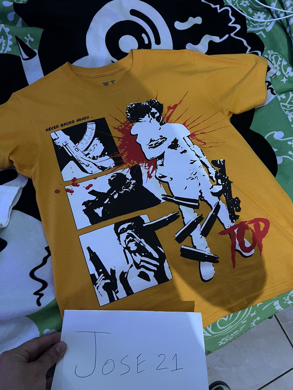 Vlone Vlone Nba youngboy House arrest Tshirt Size US S / EU 44-46 / 1 - 7 Thumbnail