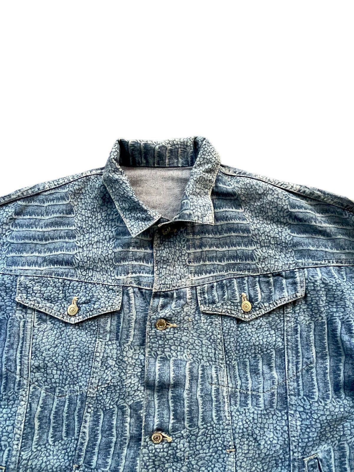 Vintage Vintage Full Print Denim Jacket Size US XXL / EU 58 / 5 - 4 Thumbnail