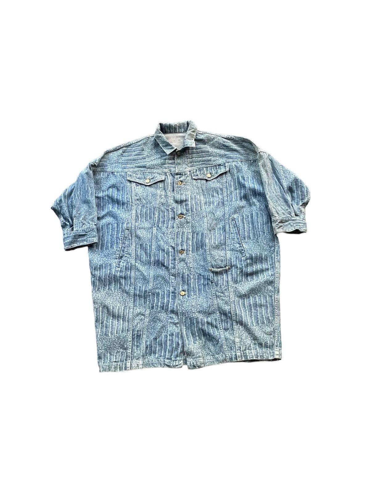 Vintage Vintage Full Print Denim Jacket Size US XXL / EU 58 / 5 - 1 Thumbnail