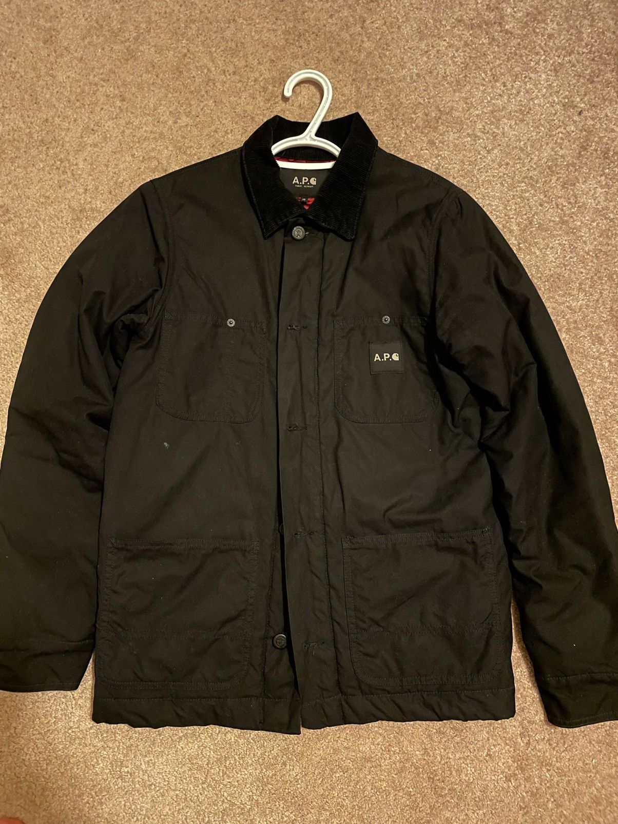 Image of A P C x Carhartt Carhartt Heavy Coat in Black, Men's (Size XS)