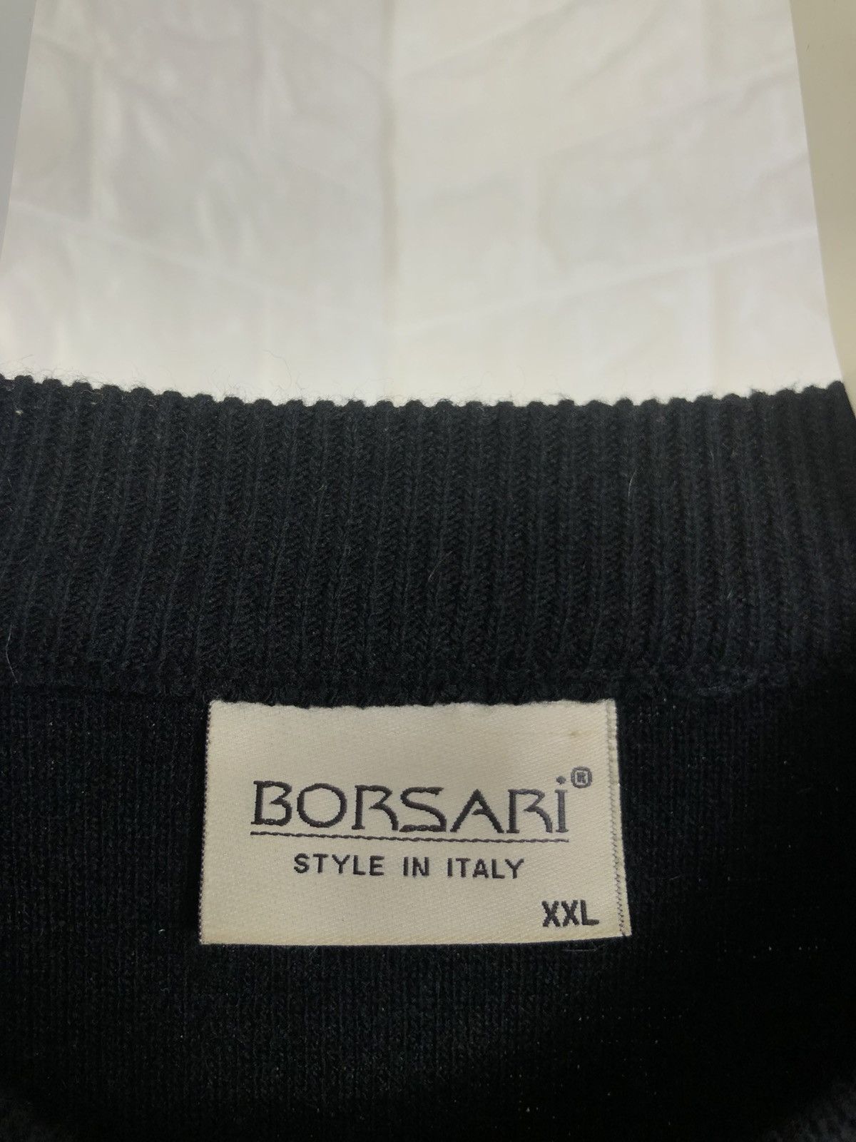 Vintage Borsari Leather sweater Size US XL / EU 56 / 4 - 6 Thumbnail