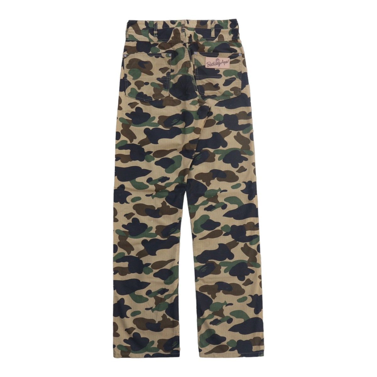 image of Og Bape 1St Camo Trousers in Yellow, Men's (Size 30)