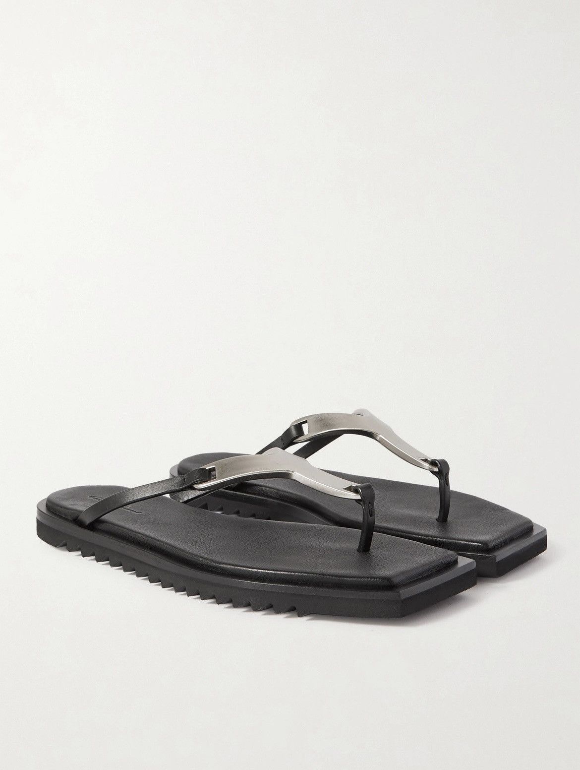 Rick Owens Rick Owens SS21 Phlegethon Hydra Sandals - Black Leather Size US 7.5 / IT 37.5 - 1 Thumbnail