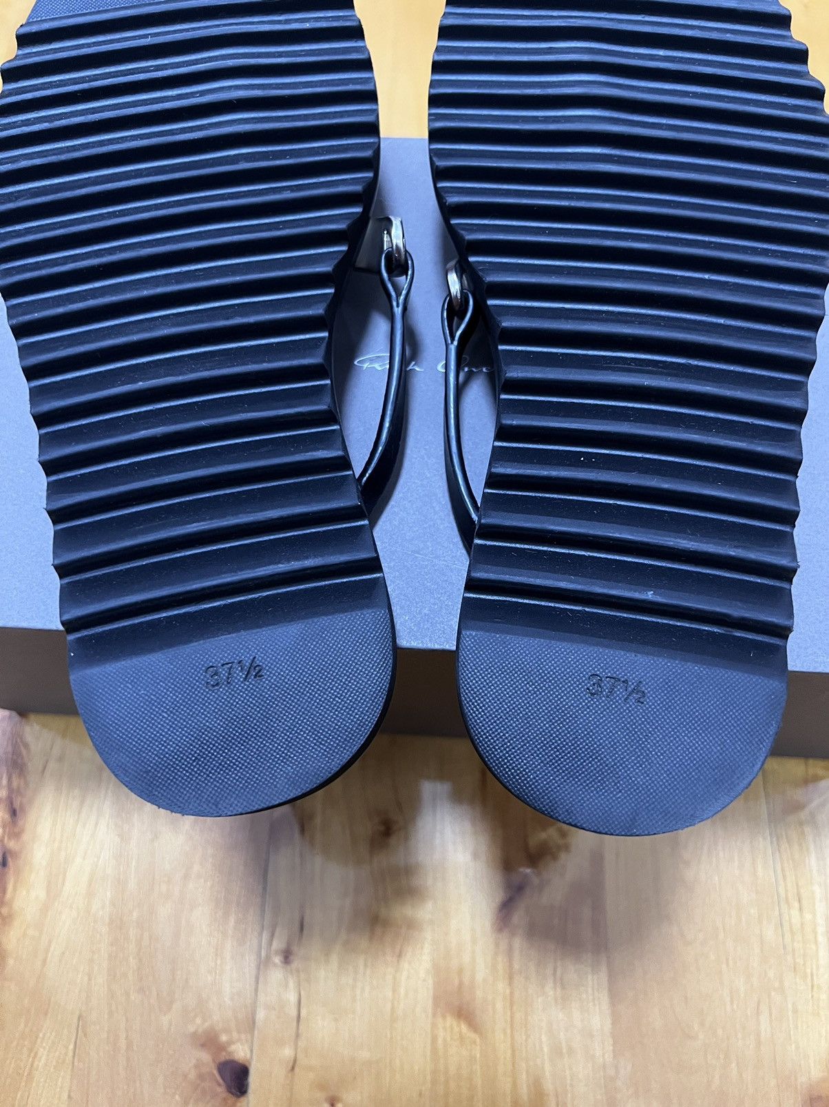 Rick Owens Rick Owens SS21 Phlegethon Hydra Sandals - Black Leather Size US 7.5 / IT 37.5 - 10 Thumbnail