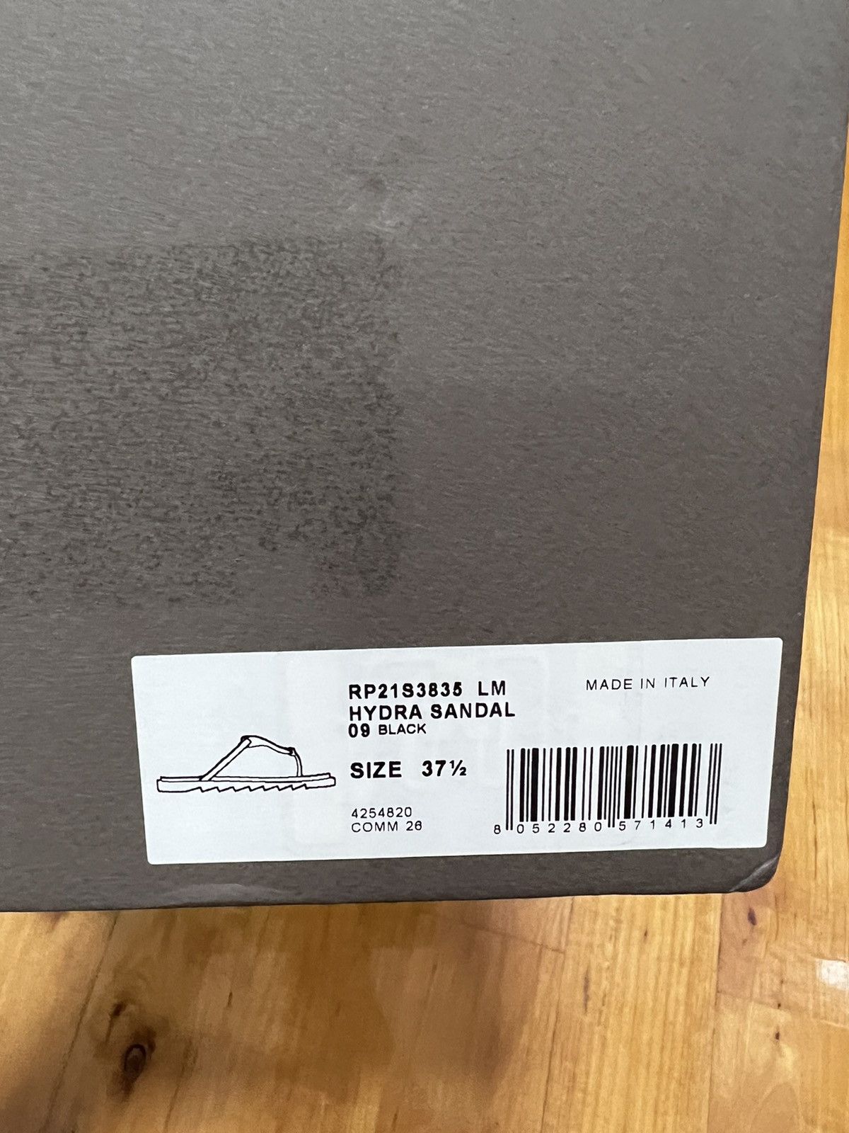 Rick Owens Rick Owens SS21 Phlegethon Hydra Sandals - Black Leather Size US 7.5 / IT 37.5 - 11 Thumbnail