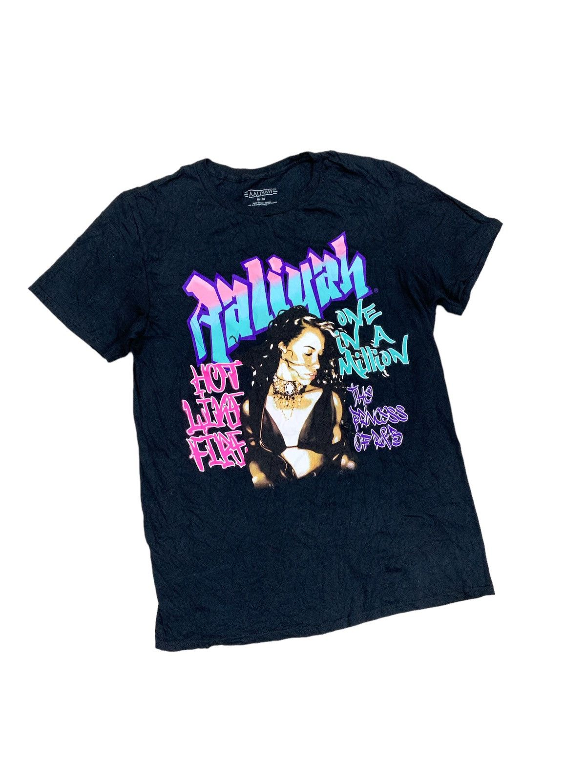 NHL × Salem Sportswear × Vintage AALIYAH GRAFFITI PAINT PRINT SHIRT Size M / US 6-8 / IT 42-44 - 1 Thumbnail