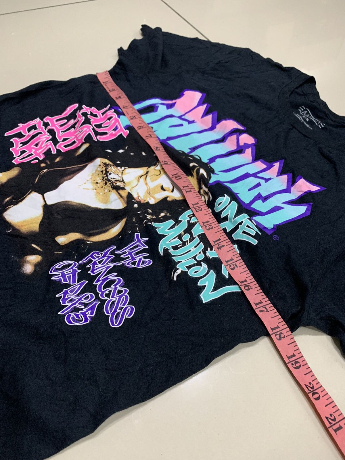 NHL × Salem Sportswear × Vintage AALIYAH GRAFFITI PAINT PRINT SHIRT Size M / US 6-8 / IT 42-44 - 4 Thumbnail