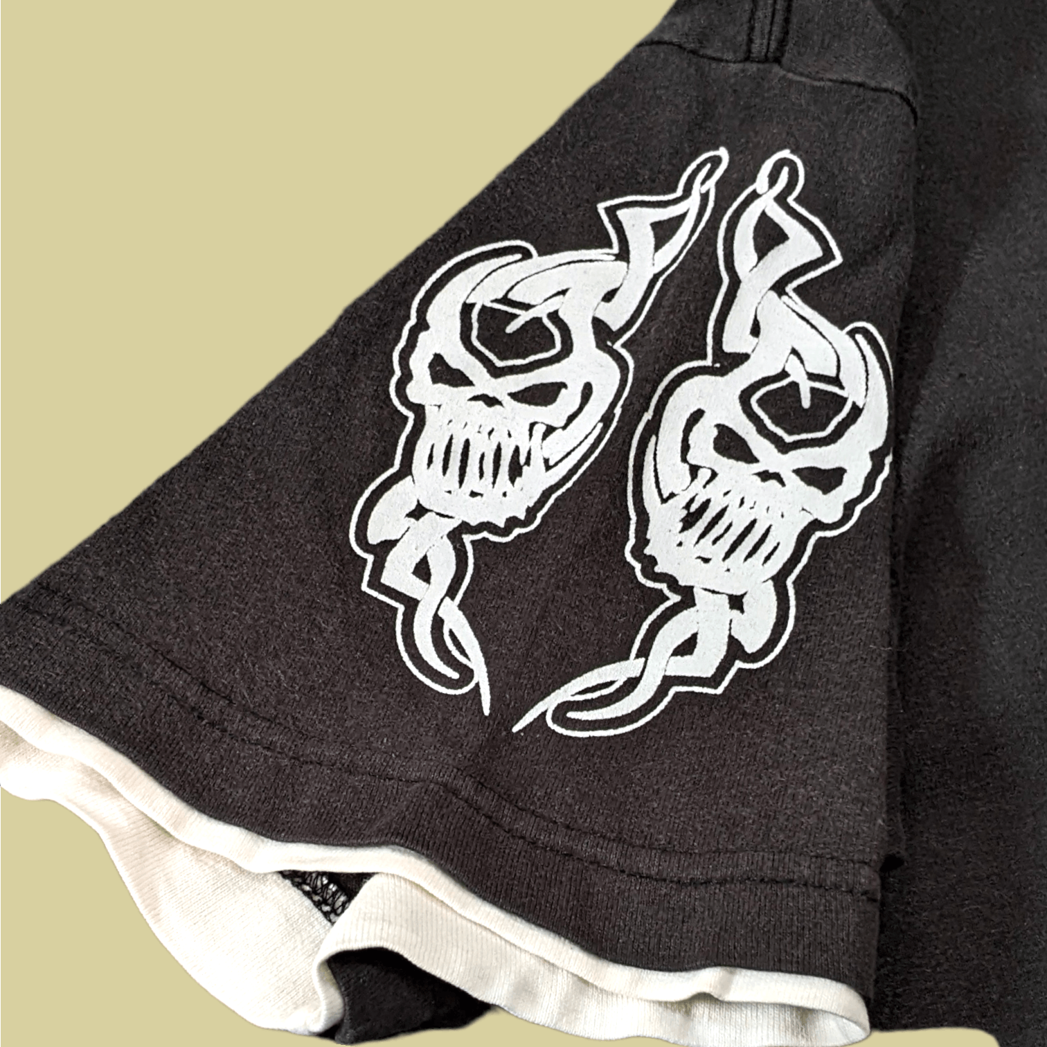 Japanese Brand × Seditionaries × Vintage Vtg 90s Japanese Streetwear Mind Game Tribal Skull T shirt Size US L / EU 52-54 / 3 - 6 Thumbnail