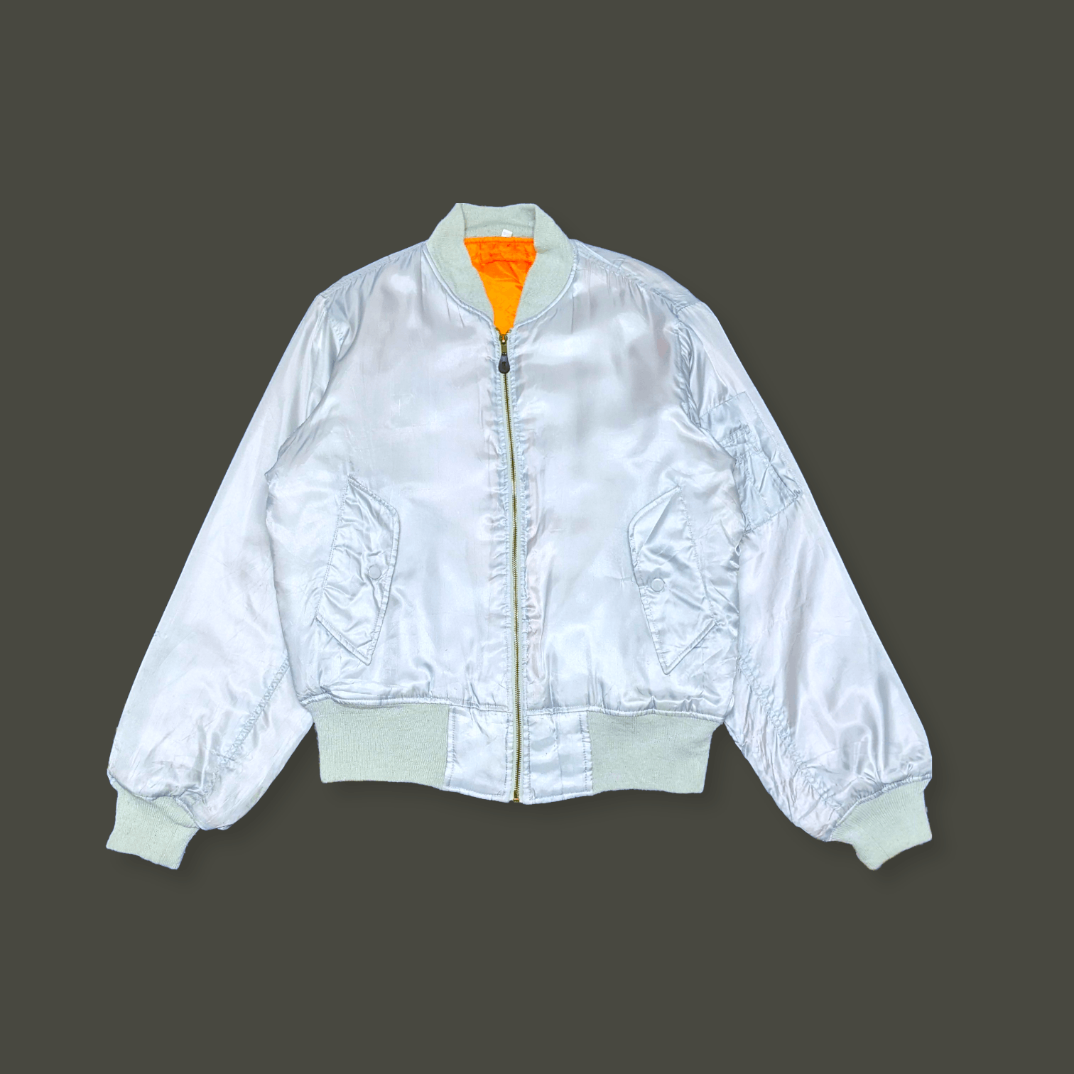Japanese Brand × Vintage Vintage 90s Japanese MA 1 Style Flight Bomber Jacket Size US M / EU 48-50 / 2 - 1 Thumbnail