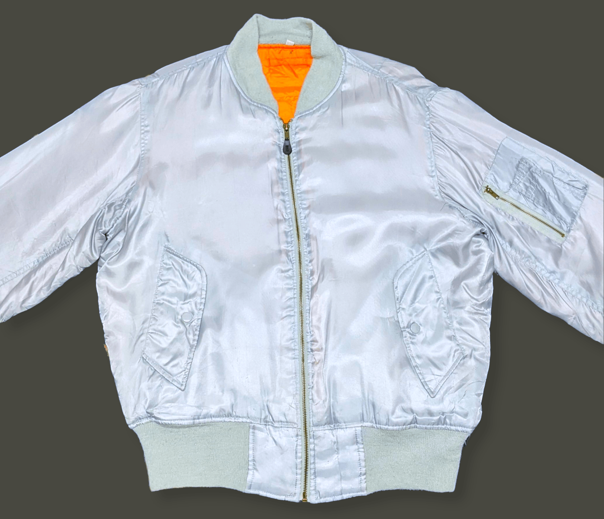 Japanese Brand × Vintage Vintage 90s Japanese MA 1 Style Flight Bomber Jacket Size US M / EU 48-50 / 2 - 3 Thumbnail