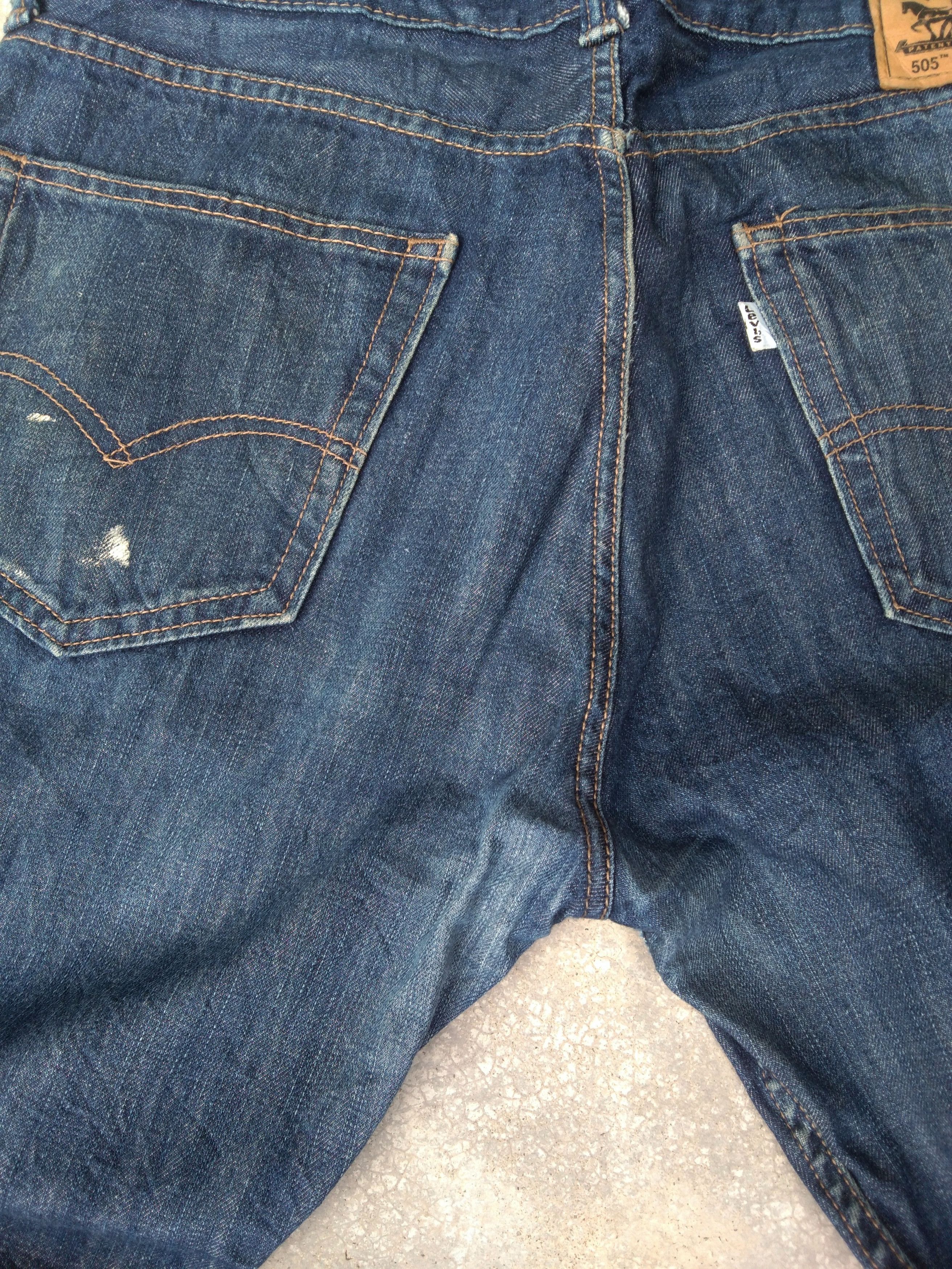 Vintage Levi's Jeans 505 Distressed Denim 34x30