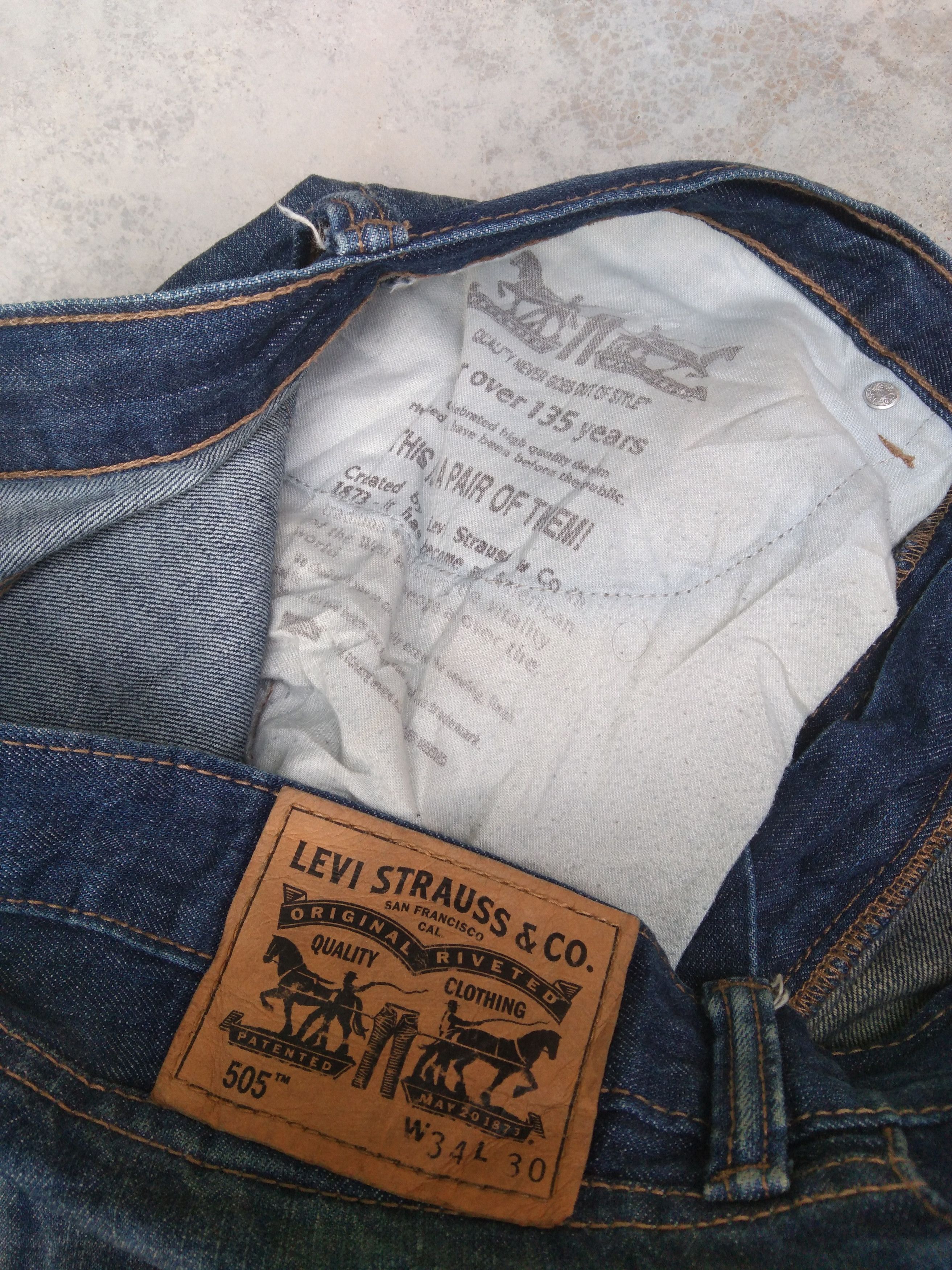Vintage Levi's Jeans 505 Distressed Denim 34x30
