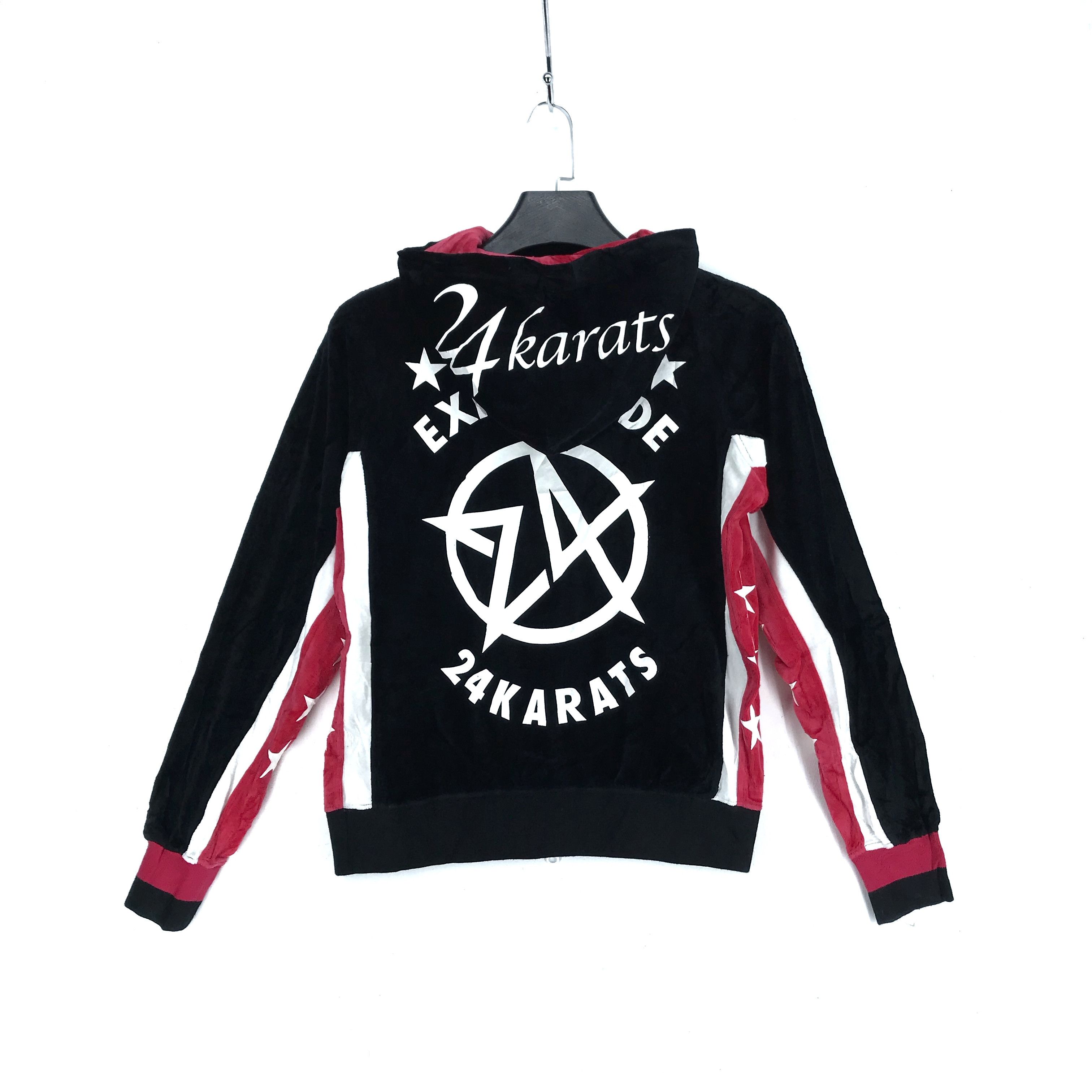 Japanese Brand 24 Karats Exile Pride Big Logo Zip Up Hoodie S-150