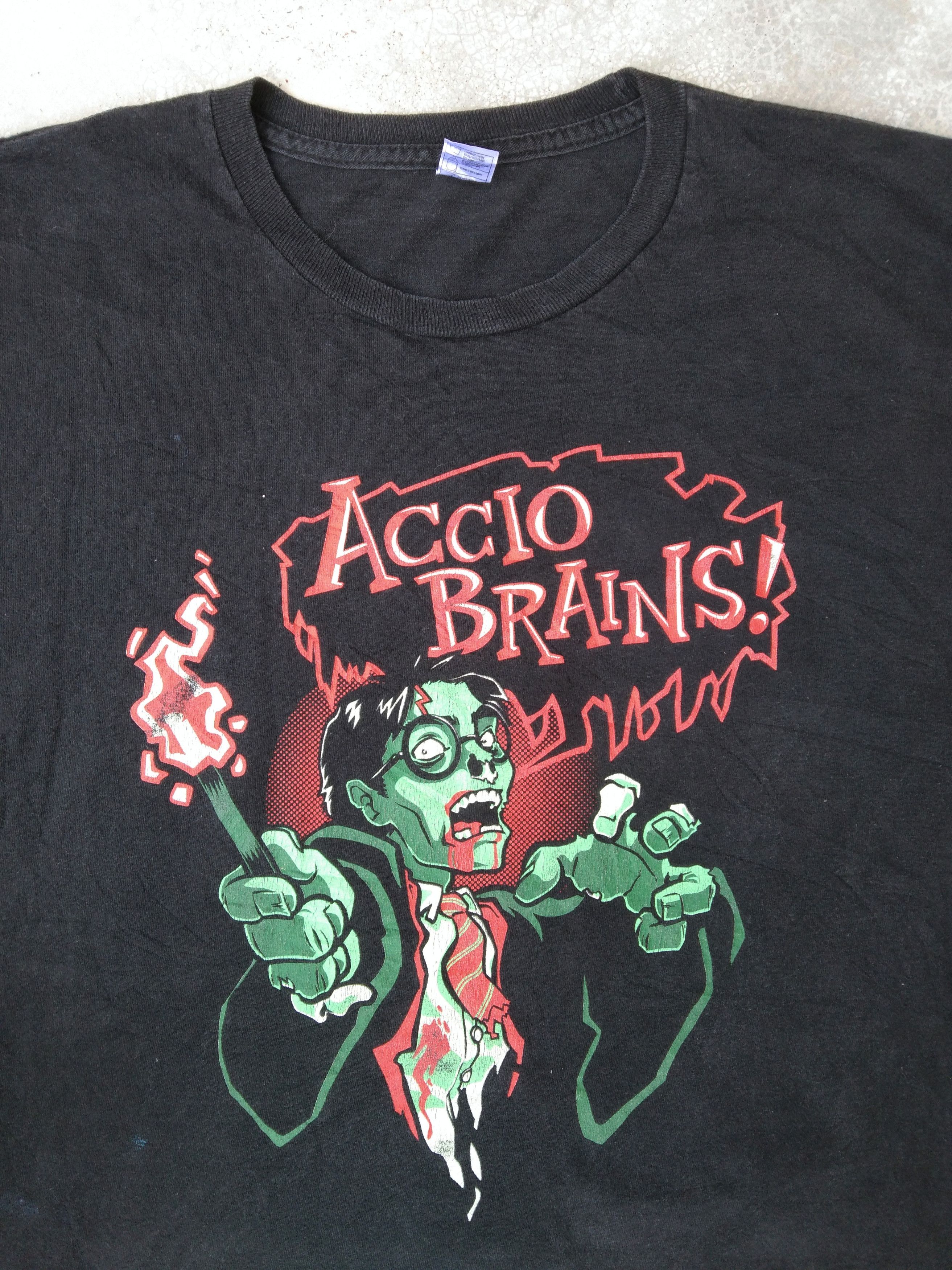 Cartoon Network Accio Brains Harry Potter Zombie T Shirt Size US L / EU 52-54 / 3 - 3 Thumbnail