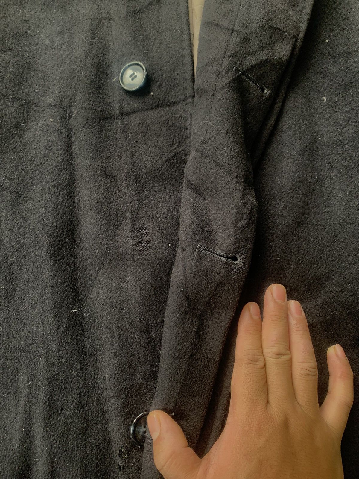 Hardy Amies Hardy Amies Wool Long Jacket Size US L / EU 52-54 / 3 - 4 Thumbnail