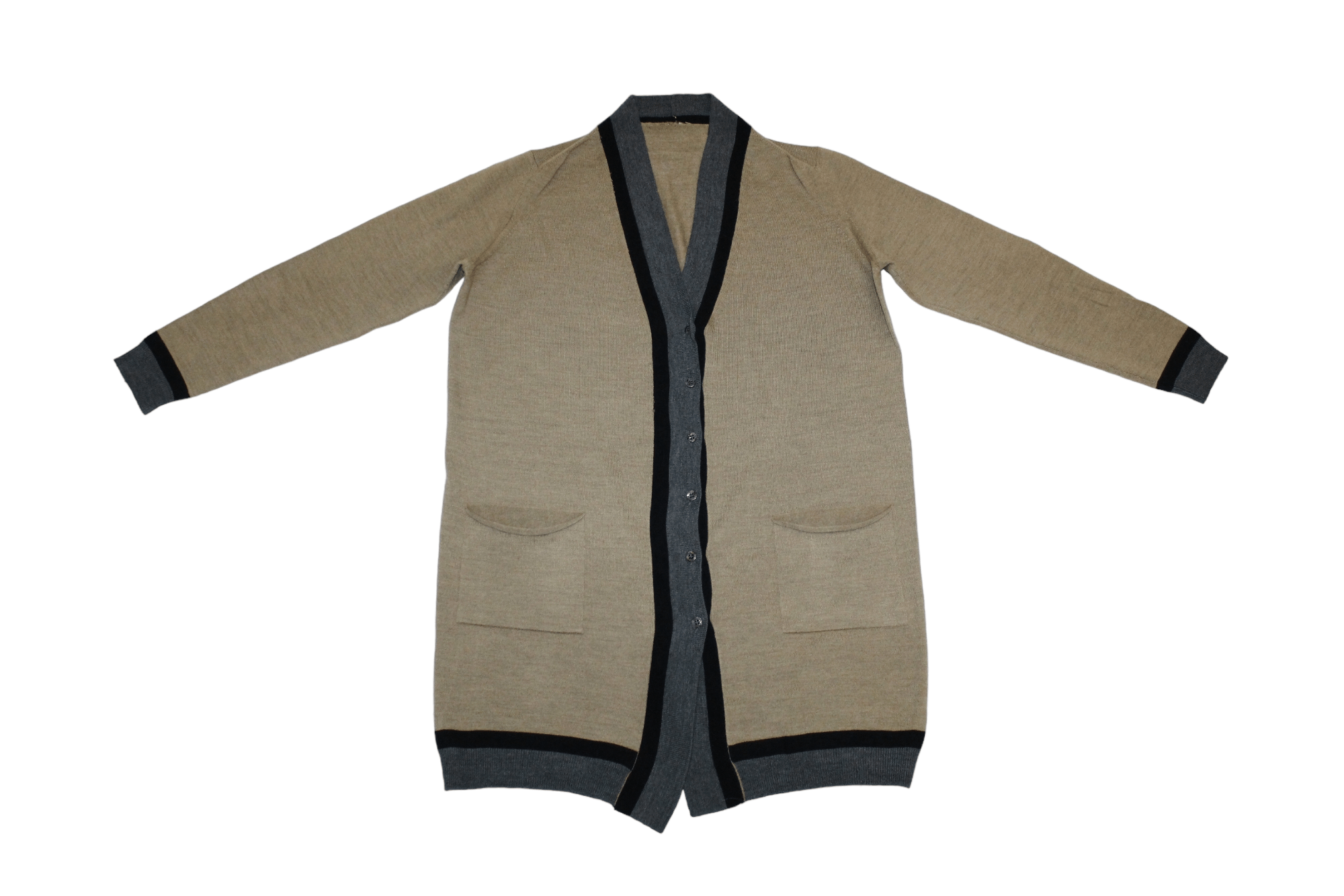 Antonio Marras Antonio Marras v-neck long line virgin wool cardigan Size L / US 10 / IT 46 - 2 Thumbnail